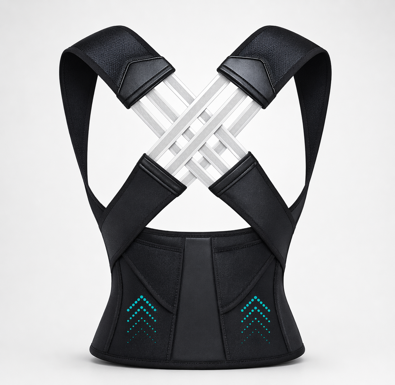 Posture corrector (Moderate Support) | Ideal Aid to Correct Posture & Relieves Pain (Black)