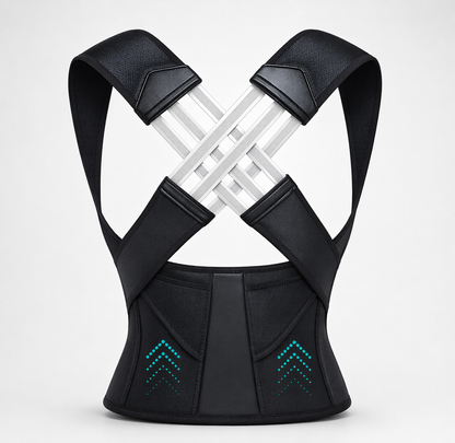 Posture corrector (Moderate Support) | Ideal Aid to Correct Posture & Relieves Pain (Black)