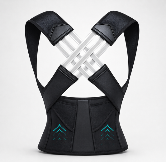 Posture corrector (Moderate Support) | Ideal Aid to Correct Posture & Relieves Pain (Black)