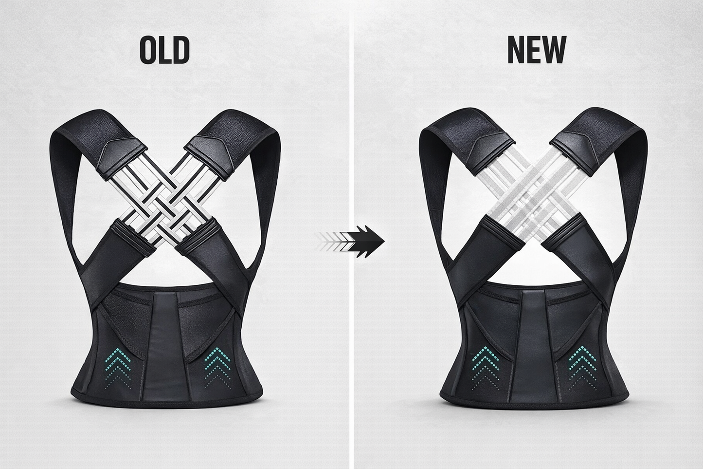 Posture corrector (Moderate Support) | Ideal Aid to Correct Posture & Relieves Pain (Black)