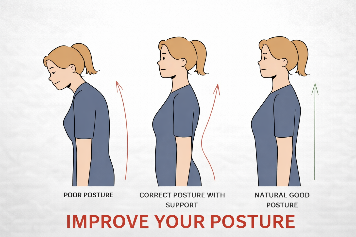 Posture corrector (Moderate Support) | Ideal Aid to Correct Posture & Relieves Pain (Black)